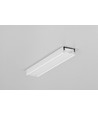 2m Aluprofil SURFACE10.V2 BC/U - Weiß lackiert, Aufbaumontage, LED-Schiene