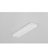 2m Aluprofil SURFACE10.V2 BC/U - Weiß lackiert, Aufbaumontage, LED-Schiene