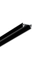 2m Aluminiumprofil SURFACE10.V2 BC/U - Schwarz eloxiert, Aufbau, LED-Schiene
