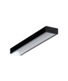2m Aluminiumprofil SURFACE10.V2 BC/U - Schwarz eloxiert, Aufbau, LED-Schiene