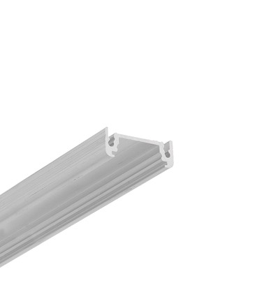 1m Aluprofil SURFACE14 EE7F/TY - Unbehandeltes Aluminium, Aufbau, LED-Schiene