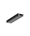 2m Aluminiumprofil SURFACE14 EE7F/TY - Schwarz eloxiert, Aufbau, LED-Schiene