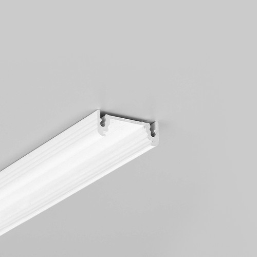 2m Aluminiumprofil SURFACE14 EE7F/TY - Weiß lackiert, Aufbau, LED-Schiene