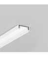 2m Aluminiumprofil SURFACE14 EE7F/TY - Weiß lackiert, Aufbau, LED-Schiene