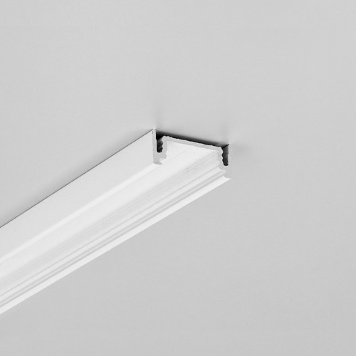 2m Aluminiumprofil SURFACE14.V2 EE7F/Y - Weiß lackiert, Aufbau, LED-Schiene