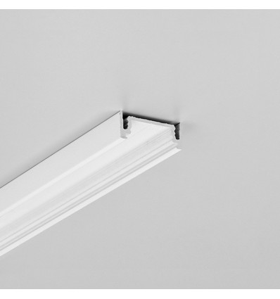 2m Aluminiumprofil SURFACE14.V2 EE7F/Y - Weiß lackiert, Aufbau, LED-Schiene