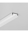 2m Aluminiumprofil SURFACE14.V2 EE7F/Y - Weiß lackiert, Aufbau, LED-Schiene