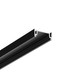 2m Aluminiumprofil SURFACE14.V2 EE7F/Y - Schwarz eloxiert, Aufbau, LED-Schiene