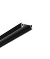 2m Aluminiumprofil SURFACE14.V2 EE7F/Y - Schwarz eloxiert, Aufbau, LED-Schiene