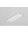 2m Aluminiumprofil SURFACE14.V2 EE7F/Y - Weiß lackiert, Aufbau, LED-Schiene