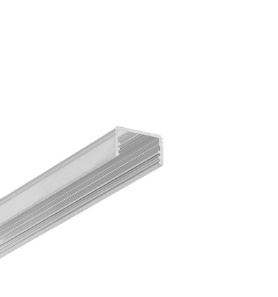 2m Aluprofil UNI14 BC3/Y - Unbehandeltes Aluminium, Aufbau, LED-Schiene