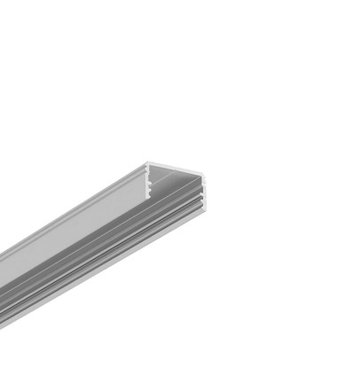 2m Aluprofil UNI14 BC3/Y - Eloxiert, Aufbaumontage, LED-Schiene