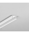 2m Aluprofil UNI14 BC3/Y - Weiß lackiert, Aufbau, LED-Schiene