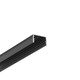 2m Aluprofil UNI14 BC3/Y - Schwarz eloxiert, Aufbau, LED-Schiene