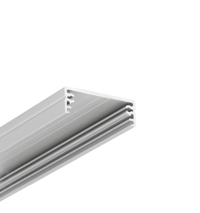 2m Aluprofil WIDE24 G/W - eloxiert, Aufbau, LED-Schiene