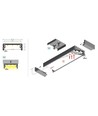 2m Aluprofil WIDE24 G/W - eloxiert, Aufbau, LED-Schiene