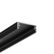 2m Aluminiumprofil WIDE24 G/W - Schwarz eloxiert, Aufbau, LED-Schiene