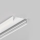 2m Aluprofil WIDE24 G/W - Weiß lackiert, Aufbau, LED-Schiene