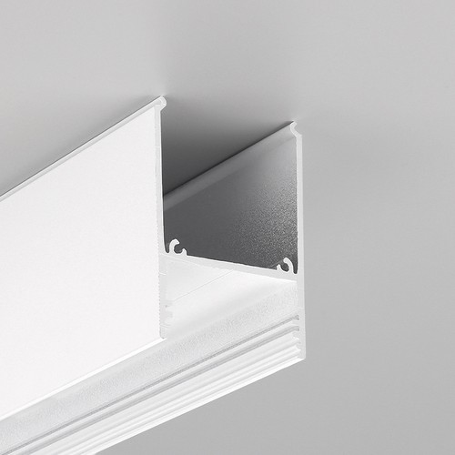 1m Aluprofil COMBO30-01 ACDE-9 - Weiß lackiert, Aufbau, LED-Schiene