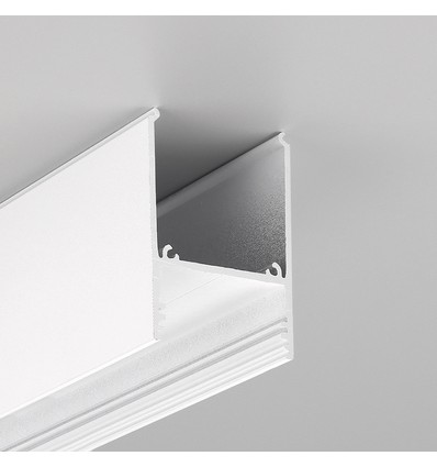 1m Aluprofil COMBO30-01 ACDE-9 - Weiß lackiert, Aufbau, LED-Schiene