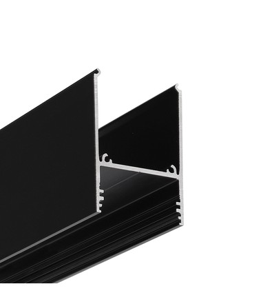 1m Aluprofil COMBO30-01 ACDE-9 - Schwarz eloxiert, Aufbau, LED-Schiene
