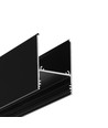 1m Aluprofil COMBO30-01 ACDE-9 - Schwarz eloxiert, Aufbau, LED-Schiene