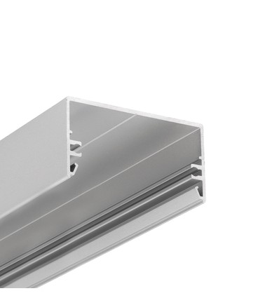 1m Aluprofil LOWI C10 - Eloxiert, Aufbau, LED-Schiene
