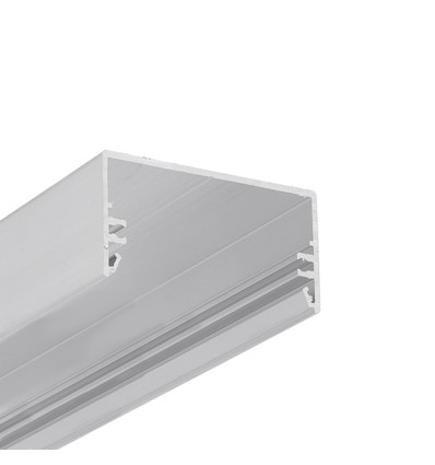 1m Aluprofil LOWI C10 - Unbehandeltes Aluminium, Aufbau, LED-Schiene