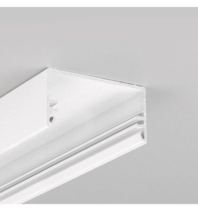 1m Aluprofil LOWI C10 - Weiß lackiert, Aufbau, LED-Schiene