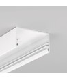 1m Aluprofil LOWI C10 - Weiß lackiert, Aufbau, LED-Schiene