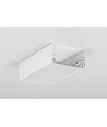 1m Aluprofil LOWI C10 - Weiß lackiert, Aufbau, LED-Schiene
