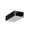 1m Aluprofil LOWI C10 - Schwarz lackiert, Aufbau, LED-Schiene