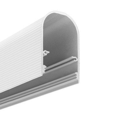 1m Aluprofil NAMI23 CD-9 - Weiß lackiert, Aufbau, LED-Schiene