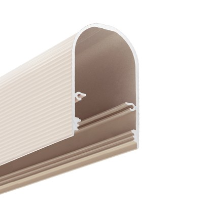 1m Aluprofil NAMI23 CD-9 - Beige lackiert, Aufbau, LED-Schiene