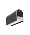 1m Aluprofil NAMI23 CD-9 - Grau-schwarz lackiert, Aufbau, LED-Schiene