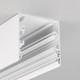 1m Aluprofil PHIL53 C10 - Weiß lackiert, Aufbau, LED-Schiene