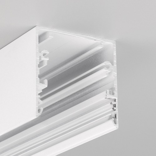 1m Aluprofil PHIL53 C10 - Weiß lackiert, Aufbau, LED-Schiene
