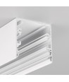 1m Aluprofil PHIL53 C10 - Weiß lackiert, Aufbau, LED-Schiene