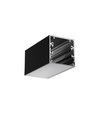 1m Aluprofil PHIL53 C10 - Schwarz lackiert, Aufbau, LED-Schiene