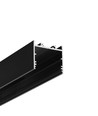 2m Aluprofil VARIO30-02 ACDE-9/TY - Schwarz eloxiert, Aufbau, LED-Schiene