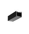 2m Aluprofil VARIO30-02 ACDE-9/TY - Schwarz eloxiert, Aufbau, LED-Schiene