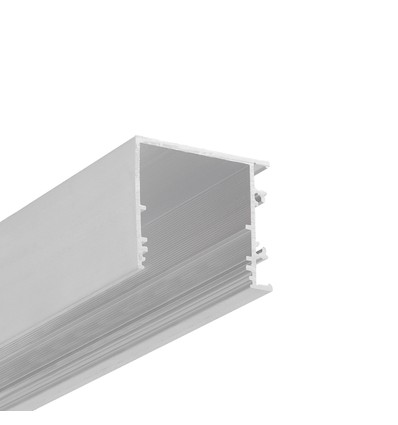 1m Aluprofil VARIO30-03 ACDE-9/TY - Unbehandeltes Aluminium, Aufbaumontage, LED-Schiene