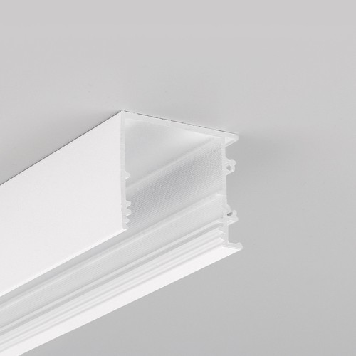 1m Aluprofil VARIO30-03 ACDE-9/TY - Weiß lackiert, Aufbau, LED-Schiene