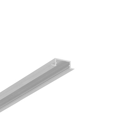 2m Aluprofil BEGTIN12 J/S - Unbehandeltes Aluminium, Einbau, LED-Schiene