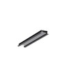 2m Aluprofil BEGTIN12 J/S - Schwarz eloxiert, eingebaut, LED-Schiene