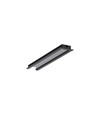 2m Aluprofil BEGTIN12 J/S - Schwarz eloxiert, eingebaut, LED-Schiene