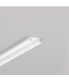 2m Aluminiumprofil BEGTIN12 J/S - Weiß lackiert, Einbau, LED-Schiene