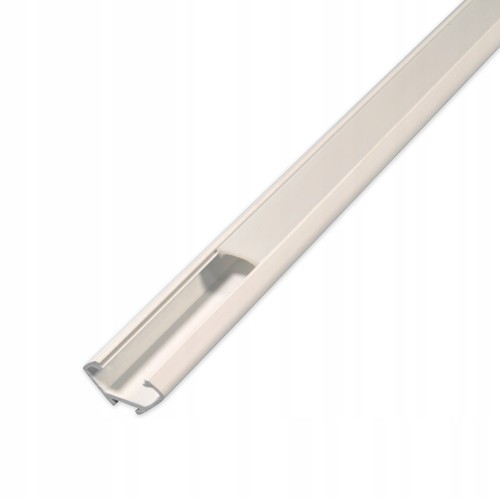 PVC-Eckprofil 15x15 für LED-Strip - 2 Meter, weiß, inkl. milchweißem Abdeckung