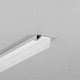 2m Aluminiumprofil DIAGONAL10 C - Weiß lackiert, Einbau, LED-Schiene