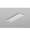 2m Aluminiumprofil DIAGONAL10 C - Weiß lackiert, Einbau, LED-Schiene